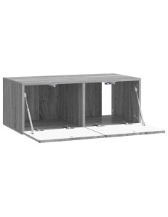 Mobile Porta TV da Muro 98 x 31 cm Sonoma grigio 2