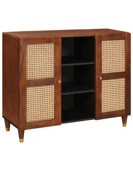 Credenza Marrone 90 x 33,5 x 75 cm Legno di mango massello