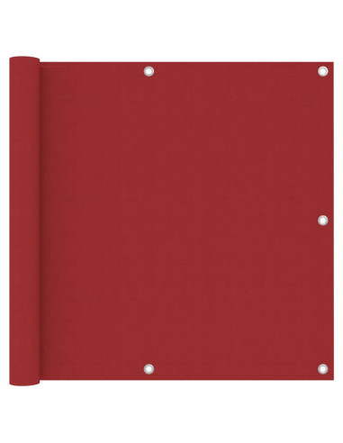 Paravento da Balcone Rosso 90x300 cm in Tessuto Oxford