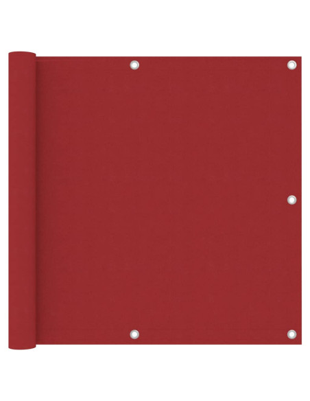Paravento da Balcone Rosso 90x300 cm in Tessuto Oxford