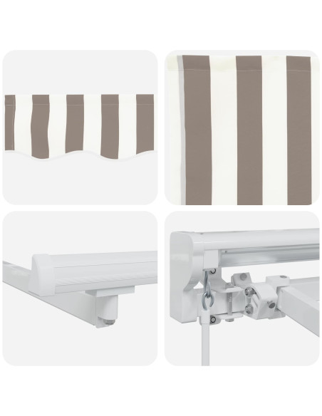 Cornice per Tenda Manuale con LED 5 × 3,5 m