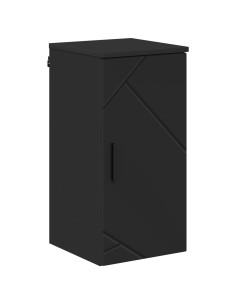 Mobile da Bagno Montaggio a parete Nero 30 x 31,5 x 61 cm 2