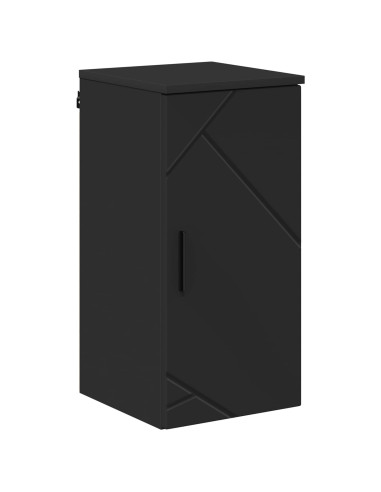 Mobile da Bagno Montaggio a parete Nero 30 x 31,5 x 61 cm