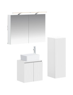 Set di mobili per il bagno 4 pcs Bianco