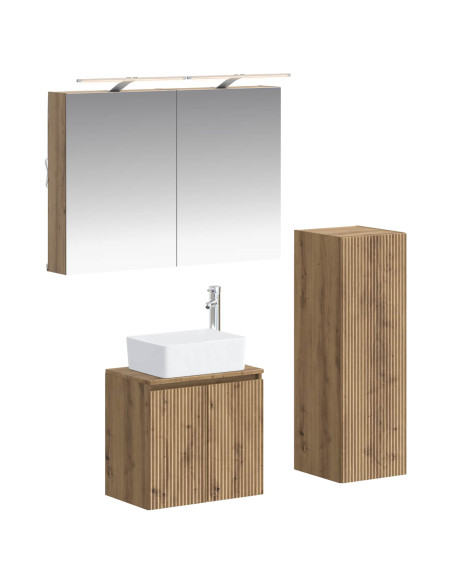 Set di mobili per il bagno 4 pcs Rovere Artigianale