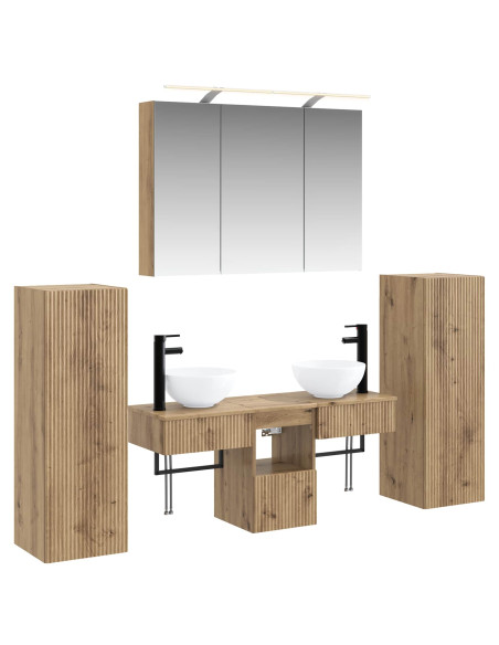 Set di mobili per il bagno 6 pcs Rovere Artigianale