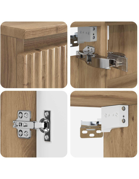 Set di mobili per il bagno 4 pcs Rovere Artigianale