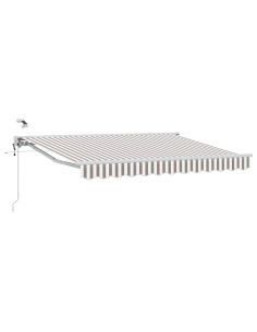 Tettuccio Elettrico Retrattile Grigio chiaro e bianco 5 × 3,5 m