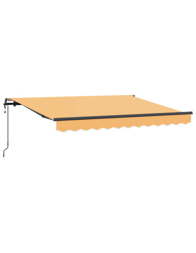 Tenda Retrattile Sabbia 600 × 300 cm Tessuto e Alluminio