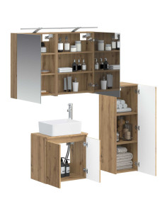 Set di mobili per il bagno 4 pcs Rovere Artigianale 2