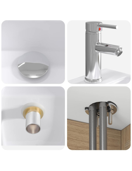 Set di mobili per il bagno 4 pcs Rovere Artigianale