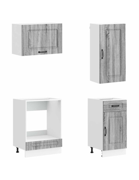 Unità Cucina KALMAR 8 pcs Sonoma grigio Legno ingegnerizzato