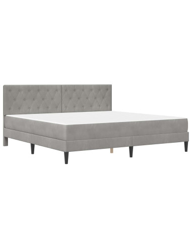 Struttura letto con materasso Grigio chiaro 180 x 200 cm