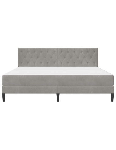 Struttura letto con materasso Grigio chiaro 180 x 200 cm