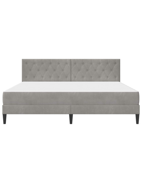 Struttura letto con materasso Grigio chiaro 180 x 200 cm