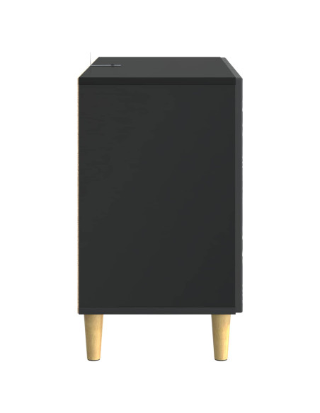 Credenza Nero 89 x 34,5 x 60 cm Legno ingegnerizzato