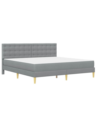Struttura letto con materasso Grigio chiaro 180 x 200 cm