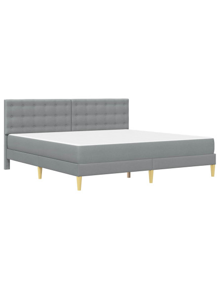 Struttura letto con materasso Grigio chiaro 180 x 200 cm