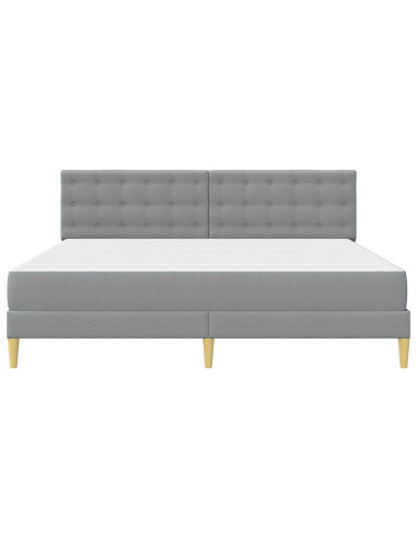 Struttura letto con materasso Grigio chiaro 180 x 200 cm