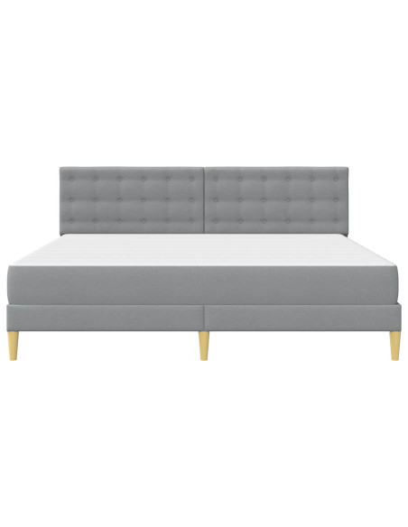 Struttura letto con materasso Grigio chiaro 180 x 200 cm