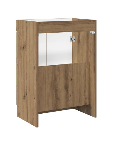 Mobiletto da bagno sotto il lavello Rovere Artigianale