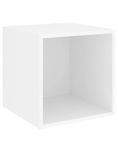 Set Mobili Porta TV 5 pz Bianco in Legno Multistrato