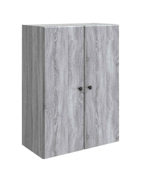 Mobiletto a muro Sonoma grigio 66 x 34,5 x 90 cm