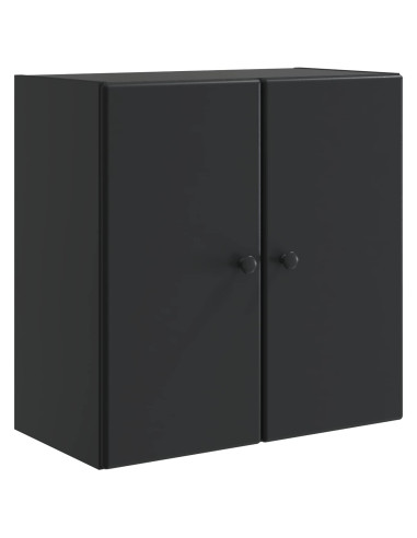 Mobiletto a muro Nero 59 x 31 x 60 cm Legno ingegnerizzato