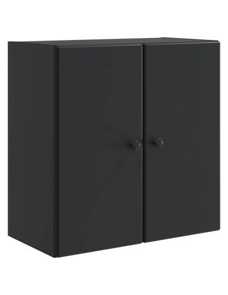 Mobiletto a muro Nero 59 x 31 x 60 cm Legno ingegnerizzato
