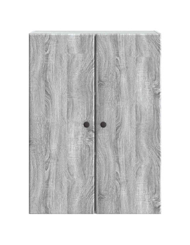 Mobiletto a muro Sonoma grigio 66 x 34,5 x 90 cm