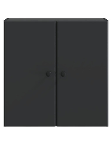 Mobiletto a muro Nero 59 x 31 x 60 cm Legno ingegnerizzato