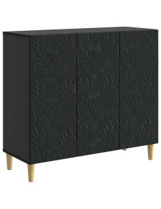 Credenza Nero 89 x 34,5 x 80 cm Legno ingegnerizzato