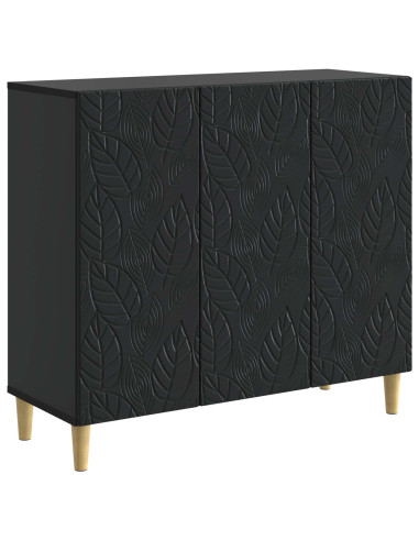 Credenza Nero 89 x 34,5 x 80 cm Legno ingegnerizzato