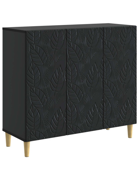 Credenza Nero 89 x 34,5 x 80 cm Legno ingegnerizzato