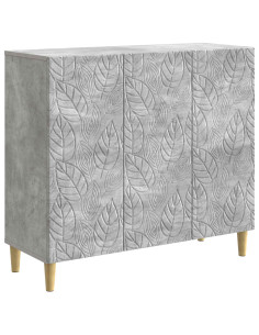 Credenza Grigio Cemento 89 x 34,5 x 80 cm Legno ingegnerizzato