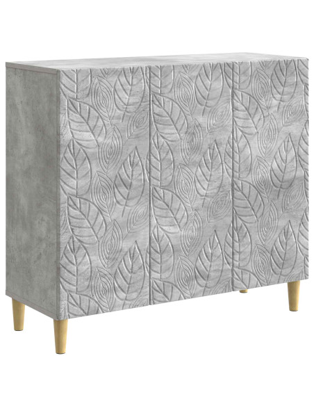 Credenza Grigio Cemento 89 x 34,5 x 80 cm Legno ingegnerizzato
