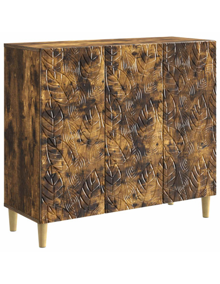 Credenza Rovere Fumo 89 x 34,5 x 80 cm Legno ingegnerizzato