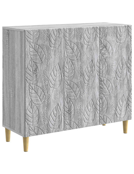 Credenza Sonoma grigio 89 x 34,5 x 80 cm Legno ingegnerizzato