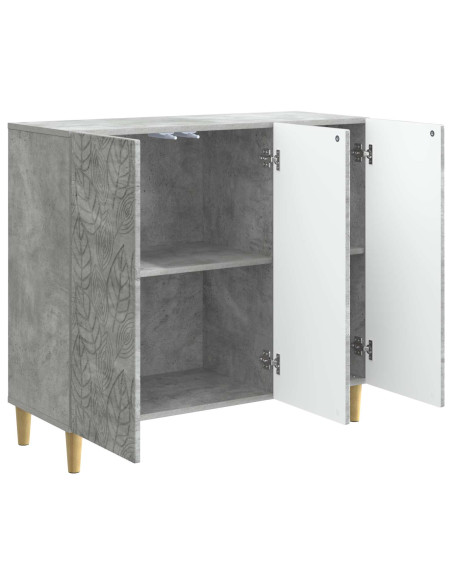 Credenza Grigio Cemento 89 x 34,5 x 80 cm Legno ingegnerizzato
