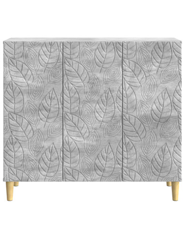 Credenza Grigio Cemento 89 x 34,5 x 80 cm Legno ingegnerizzato