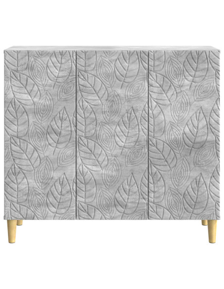Credenza Grigio Cemento 89 x 34,5 x 80 cm Legno ingegnerizzato