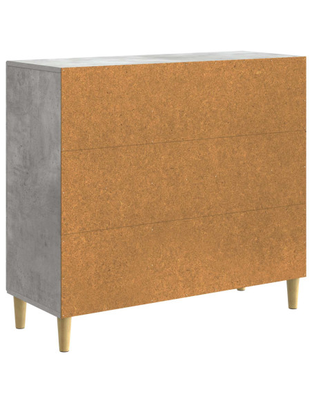 Credenza Grigio Cemento 89 x 34,5 x 80 cm Legno ingegnerizzato