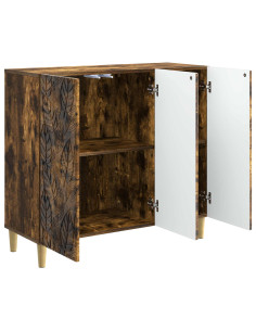 Credenza Rovere Fumo 89 x 34,5 x 80 cm Legno ingegnerizzato 2
