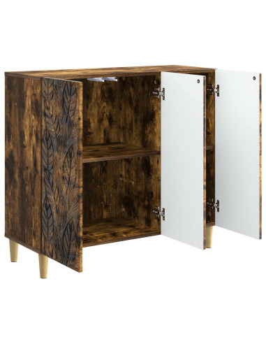Credenza Rovere Fumo 89 x 34,5 x 80 cm Legno ingegnerizzato