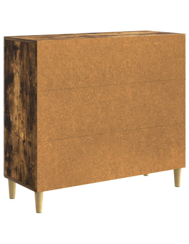 Credenza Rovere Fumo 89 x 34,5 x 80 cm Legno ingegnerizzato