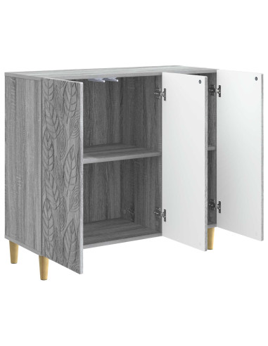 Credenza Sonoma grigio 89 x 34,5 x 80 cm Legno ingegnerizzato