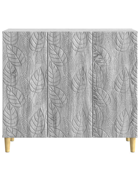 Credenza Sonoma grigio 89 x 34,5 x 80 cm Legno ingegnerizzato