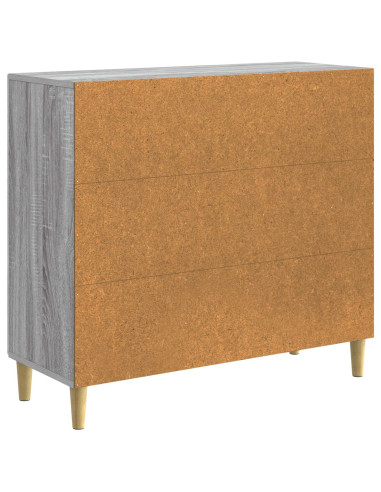 Credenza Sonoma grigio 89 x 34,5 x 80 cm Legno ingegnerizzato