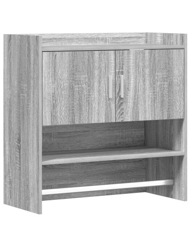 Scaffale da parete A parete Sonoma grigio 80 x 36 x 80 cm