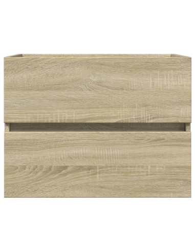 Set Mobili da Bagno 2 pz in Ceramica e Legno Multistrato